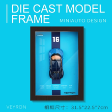 Load image into Gallery viewer, Bugatti Diecast Car with 3D Frame