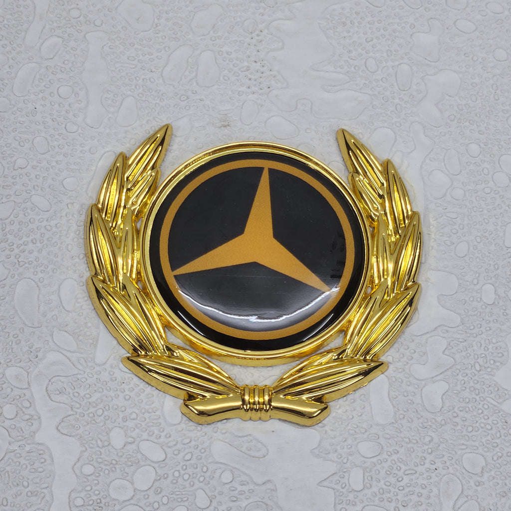 3D Owners Club v4.0 Car Metal Emblem Badge Sticker Decal (Gold) 6 x 5.5 cm