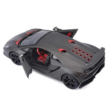 Load image into Gallery viewer, Lamborghini Sesto Elemento Black Licensed Bburago 1:24 Diecast Scale Model