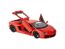 Load image into Gallery viewer, Lamborghini Aventador Coupe Orange Licensed Maisto 1:24 Diecast Scale Model