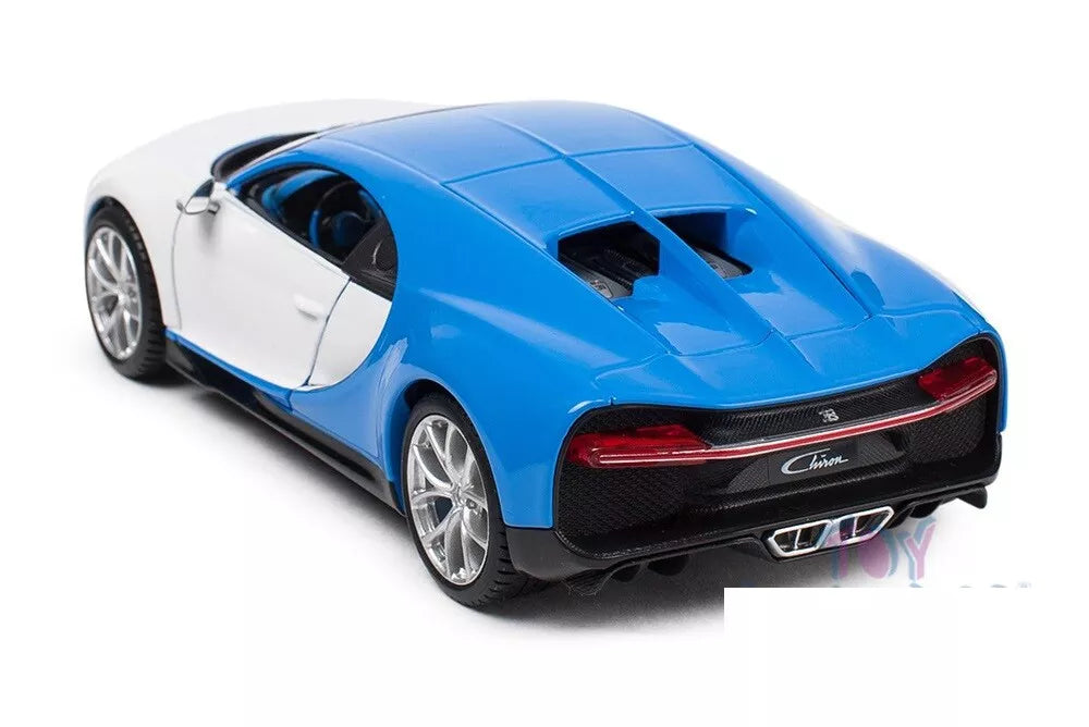 Bugatti Chiron White Licensed Maisto 1:24 Diecast Scale Model