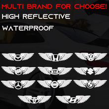 Load image into Gallery viewer, Wings Logo White Reflective Car Sticker