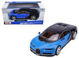 Bugatti Chiron Blue Licensed Maisto 1:24 Diecast Scale Model