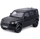 Land Rover Defender 110 Black 2022 Licensed Bburago 1:24 Diecast Scale Model