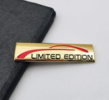 3D Limited Edition v4.0 Metal Sticker Decal Gold (9x2.3 cm)