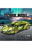 Lamborghini Green Technical Version Building Blocks Car 1258 Pcs