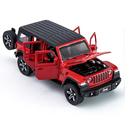 Jeep Rubicon Metal Diecast Car 1:32 (14x5 cm)