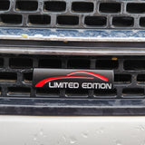 Limited Edition Black Grille Metal Emblem (9.1 x 2.4 cm)