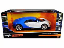 Load image into Gallery viewer, Bugatti Chiron White Licensed Maisto 1:24 Diecast Scale Model