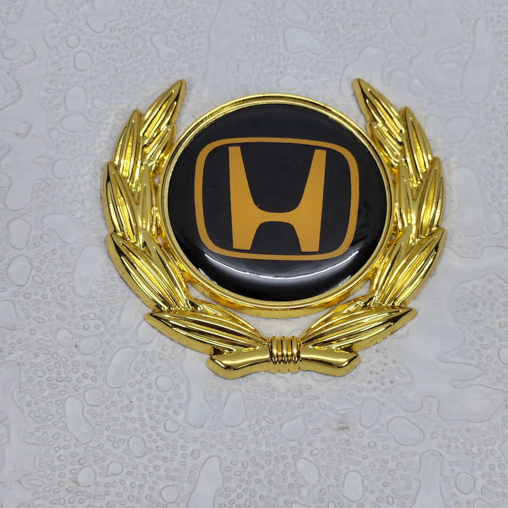 3D Owners Club v4.0 Car Metal Emblem Badge Sticker Decal (Gold) 6 x 5.5 cm