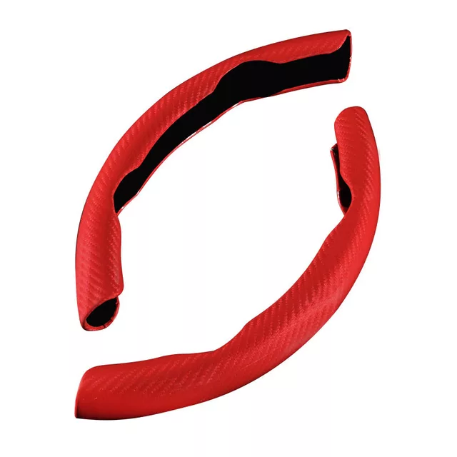 Carbon Fibre Red Steering Wheel Sleeves