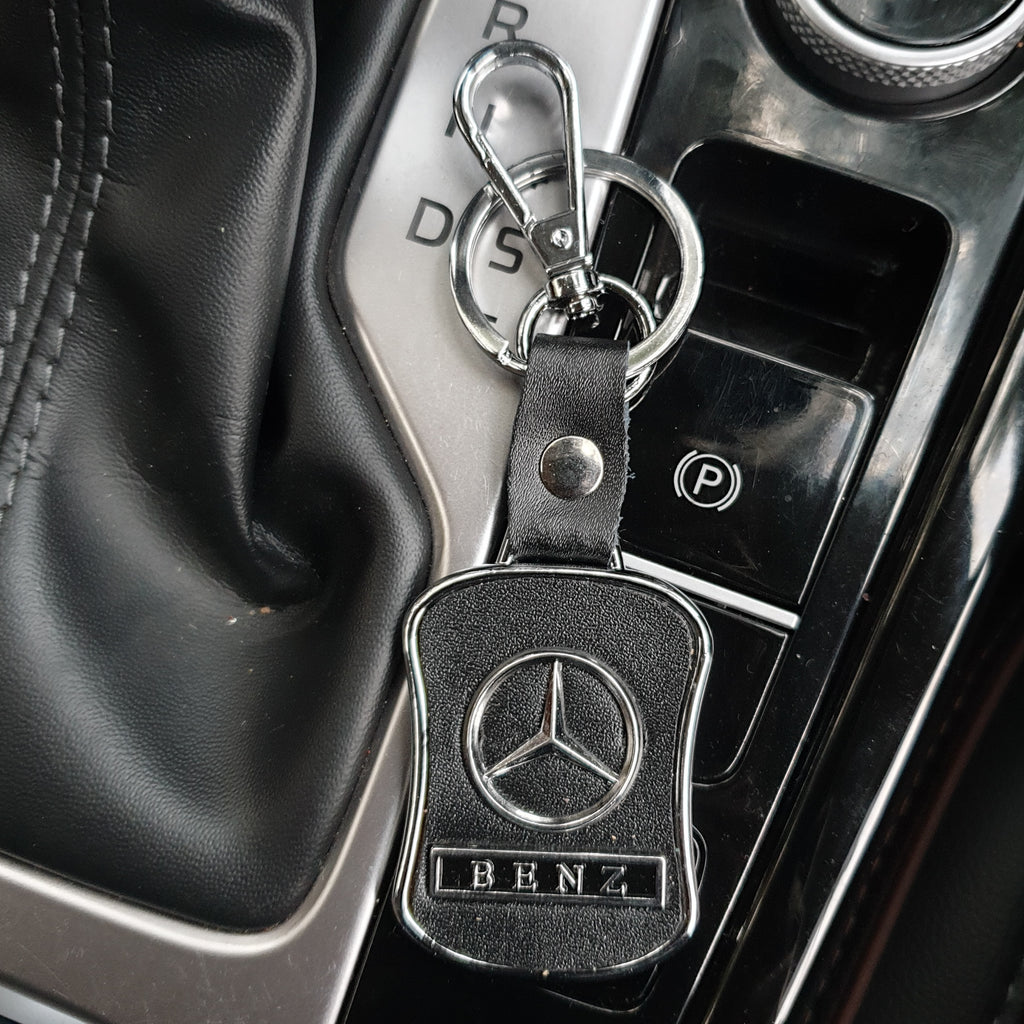 Leather Metal Souvenir Logo Car Keychain